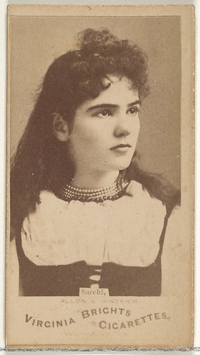 Sacchi, from the Actors and Actresses series (N45, Type 1) for Virginia Brights Cigarettes
