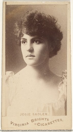 Josie Sadler, from the Actors and Actresses series (N45, Type 1) for Virginia Brights Cigarettes