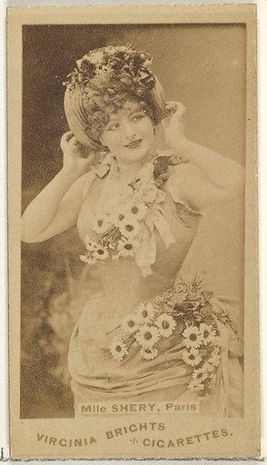 Mlle. Shery, Paris, from the Actors and Actresses series (N45, Type 1) for Virginia Brights Cigarettes