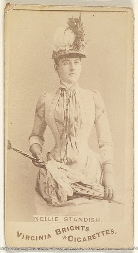 Nellie Standish, from the Actors and Actresses series (N45, Type 1) for Virginia Brights Cigarettes