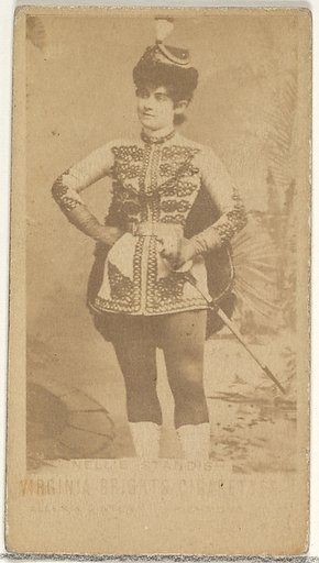 Nellie Standish, from the Actors and Actresses series (N45, Type 1) for Virginia Brights Cigarettes