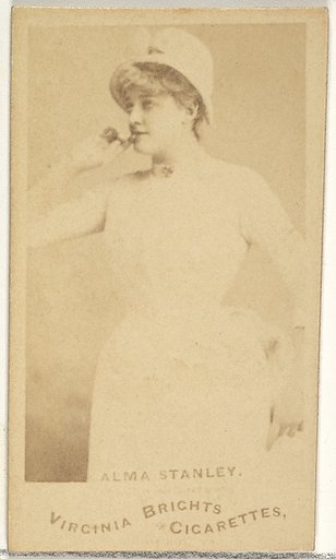 Alma Stanley, from the Actors and Actresses series (N45, Type 1) for Virginia Brights Cigarettes