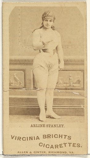 Arline Stanley, from the Actors and Actresses series (N45, Type 1) for Virginia Brights Cigarettes