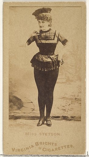 Miss Stetson, from the Actors and Actresses series (N45, Type 1) for Virginia Brights Cigarettes