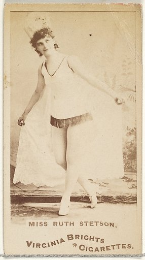 Miss Ruth Stetson, from the Actors and Actresses series (N45, Type 1) for Virginia Brights Cigarettes