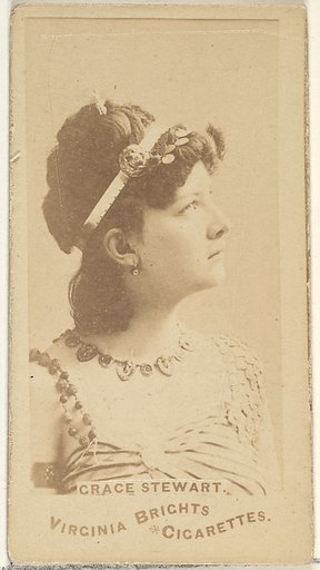 Grace Stewart, from the Actors and Actresses series (N45, Type 1) for Virginia Brights Cigarettes