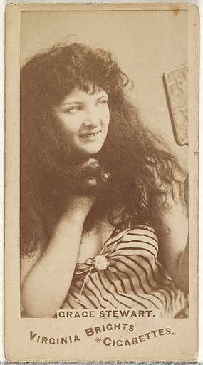 Grace Stewart, from the Actors and Actresses series (N45, Type 1) for Virginia Brights Cigarettes