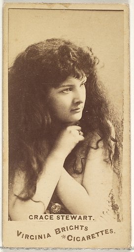 Grace Stewart, from the Actors and Actresses series (N45, Type 1) for Virginia Brights Cigarettes