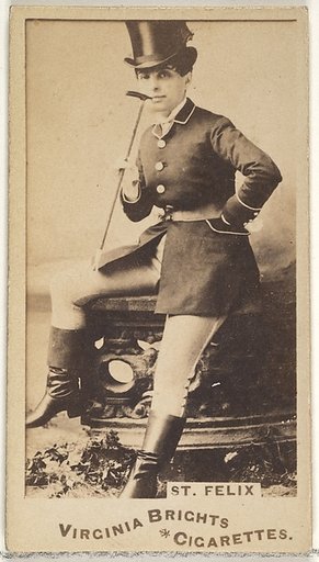 St. Felix, from the Actors and Actresses series (N45, Type 1) for Virginia Brights Cigarettes