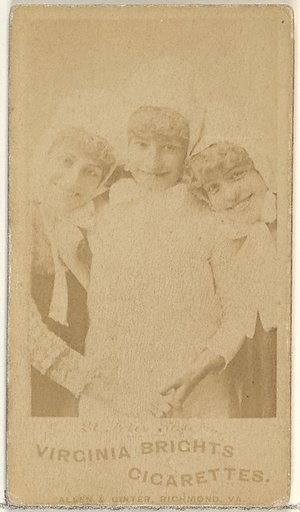St. Felix Sisters, From the Actors and Actresses series (N45, Type 1) for Virginia Brights Cigarettes