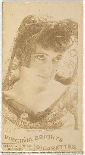 Card 559, Marie St. John, from the Actors and Actresses series (N45, Type 1) for Virginia Brights Cigarettes