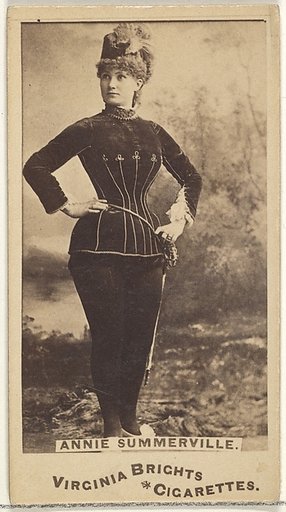 Annie Summerville, from the Actors and Actresses series (N45, Type 1) for Virginia Brights Cigarettes
