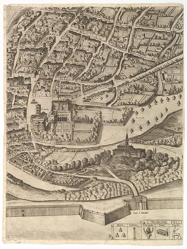 Plan of the City of Rome. Part 11 with the San Pancrazio (left bank)