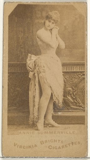Annie Summerville, from the Actors and Actresses series (N45, Type 1) for Virginia Brights Cigarettes
