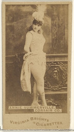 Annie Summerville, Corsair Co., from the Actors and Actresses series (N45, Type 1) for Virginia Brights Cigarettes