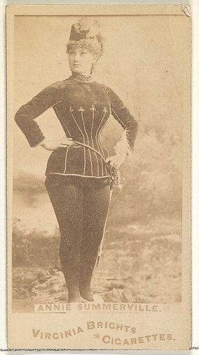Annie Summerville, from the Actors and Actresses series (N45, Type 1) for Virginia Brights Cigarettes