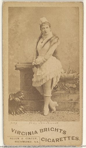 Card 503, from the Actors and Actresses series (N45, Type 1) for Virginia Brights Cigarettes
