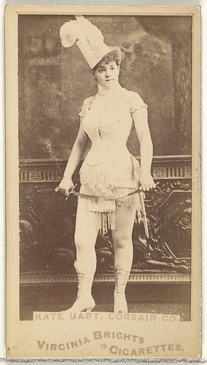 Kate Uart, Corsair Co., from the Actors and Actresses series (N45, Type 1) for Virginia Brights Cigarettes