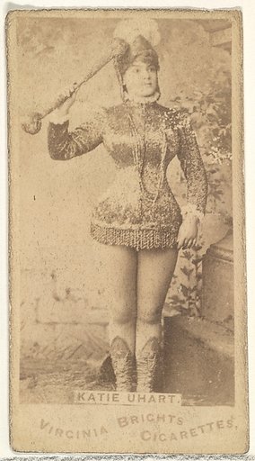 Katie Uhart, from the Actors and Actresses series (N45, Type 1) for Virginia Brights Cigarettes
