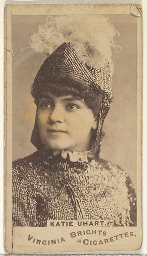 Katie Uhart, from the Actors and Actresses series (N45, Type 1) for Virginia Brights Cigarettes