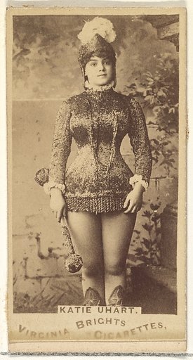 Katie Uhart, from the Actors and Actresses series (N45, Type 1) for Virginia Brights Cigarettes