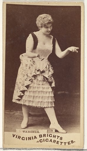 Varonia, from the Actors and Actresses series (N45, Type 1) for Virginia Brights Cigarettes