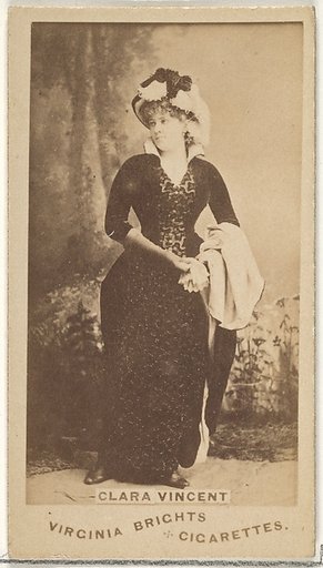 Clara Vincent, from the Actors and Actresses series (N45, Type 1) for Virginia Brights Cigarettes