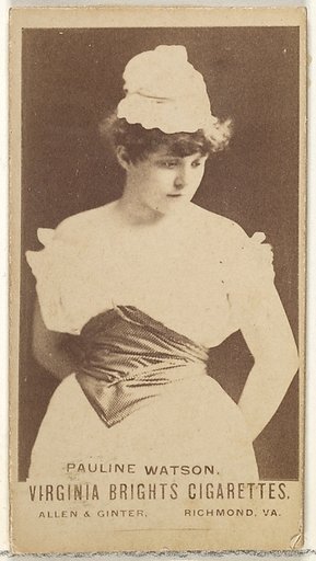Pauline Watson, from the Actors and Actresses series (N45, Type 1) for Virginia Brights Cigarettes