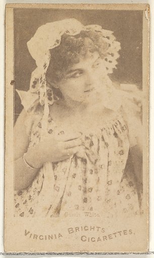 White, from the Actors and Actresses series (N45, Type 1) for Virginia Brights Cigarettes