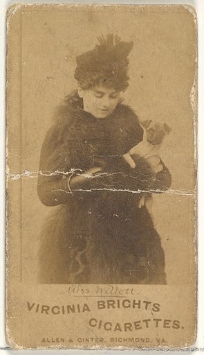 Miss Willett, from the Actors and Actresses series (N45, Type 1) for Virginia Brights Cigarettes