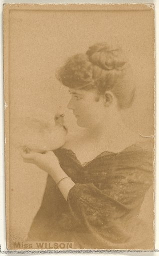 Miss Wilson, from the Actors and Actresses series (N45, Type 1) for Virginia Brights Cigarettes