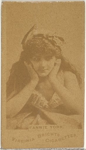 Fannie York, from the Actors and Actresses series (N45, Type 1) for Virginia Brights Cigarettes