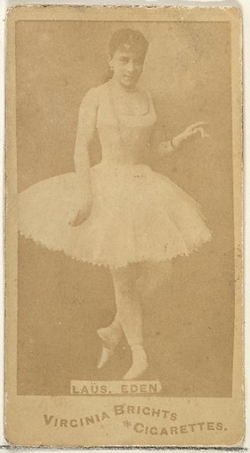 Laus, Eden, from the Actors and Actresses series (N45, Type 1) for Virginia Brights Cigarettes