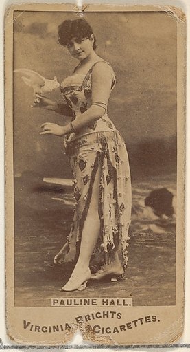 Pauline Hall, from the Actors and Actresses series (N45, Type 1) for Virginia Brights Cigarettes