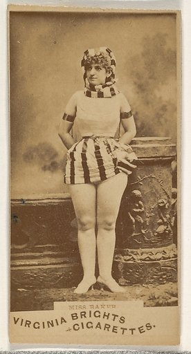 Miss Baker, from the Actors and Actresses series (N45, Type 1) for Virginia Brights Cigarettes