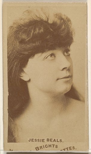 Jessie Beals, from the Actors and Actresses series (N45, Type 1) for Virginia Brights Cigarettes
