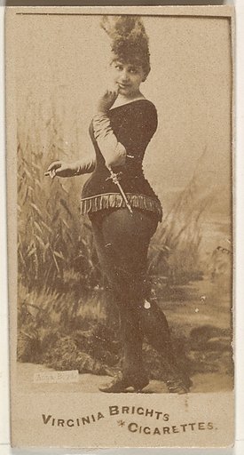 From the Actors and Actresses series (N45, Type 1) for Virginia Brights Cigarettes