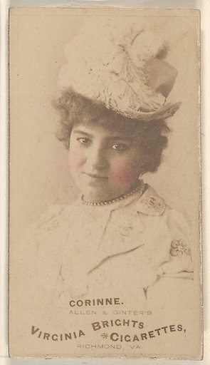 Corinne, from the Actors and Actresses series (N45, Type 1) for Virginia Brights Cigarettes
