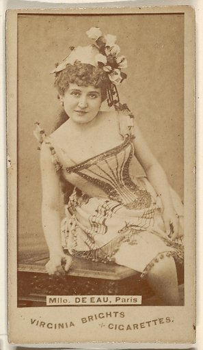 Mlle. de Eau, Paris, from the Actors and Actresses series (N45, Type 1) for Virginia Brights Cigarettes