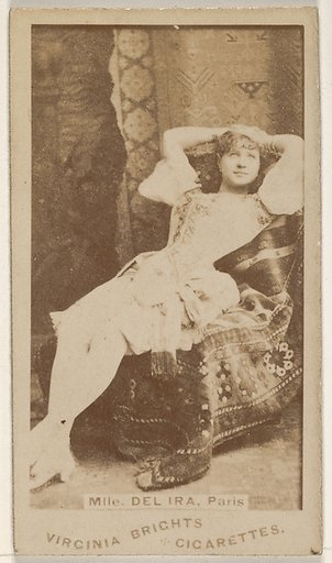 Mlle. Del Ira, Paris, from the Actors and Actresses series (N45, Type 1) for Virginia Brights Cigarettes
