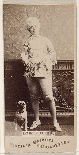 Loie Fuller, from the Actors and Actresses series (N45, Type 1) for Virginia Brights Cigarettes