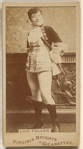 Loie Fuller, from the Actors and Actresses series (N45, Type 1) for Virginia Brights Cigarettes