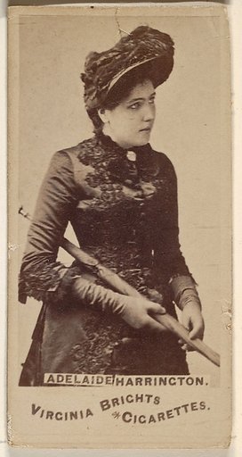 Adelaide Harrington, from the Actors and Actresses series (N45, Type 1) for Virginia Brights Cigarettes