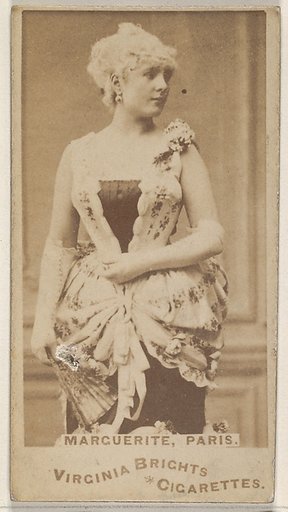 Marguerite, Paris, from the Actors and Actresses series (N45, Type 1) for Virginia Brights Cigarettes
