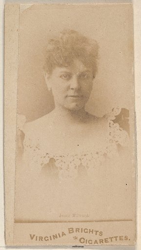 Jessie Milward, from the Actors and Actresses series (N45, Type 1) for Virginia Brights Cigarettes