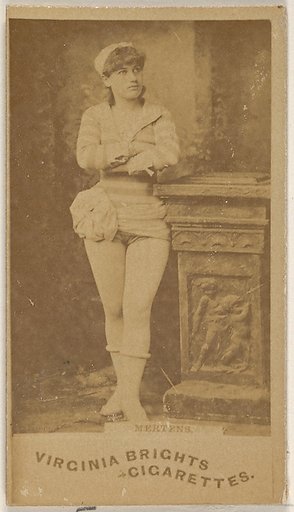 Mertens, from the Actors and Actresses series (N45, Type 1) for Virginia Brights Cigarettes