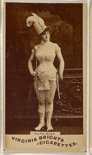 Kate Nast, from the Actors and Actresses series (N45, Type 1) for Virginia Brights Cigarettes