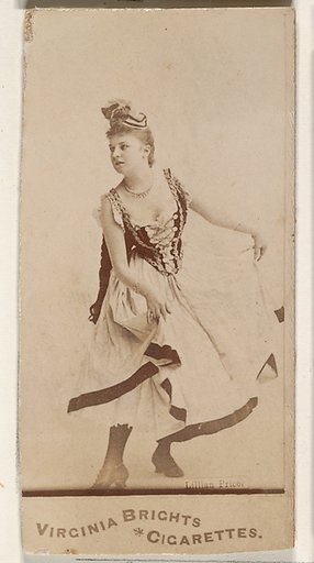 Lillian Price, from the Actors and Actresses series (N45, Type 1) for Virginia Brights Cigarettes