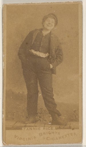 Fannie Rice, from the Actors and Actresses series (N45, Type 1) for Virginia Brights Cigarettes