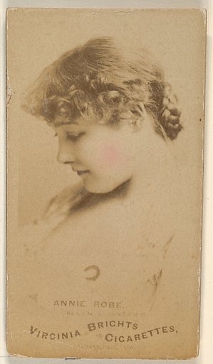 Annie Robe, from the Actors and Actresses series (N45, Type 1) for Virginia Brights Cigarettes